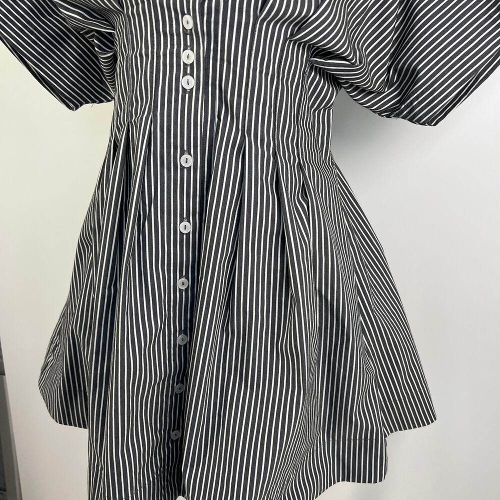 Exquise Tobie Button-Front Pleated Mini Shirt Dre… - image 5